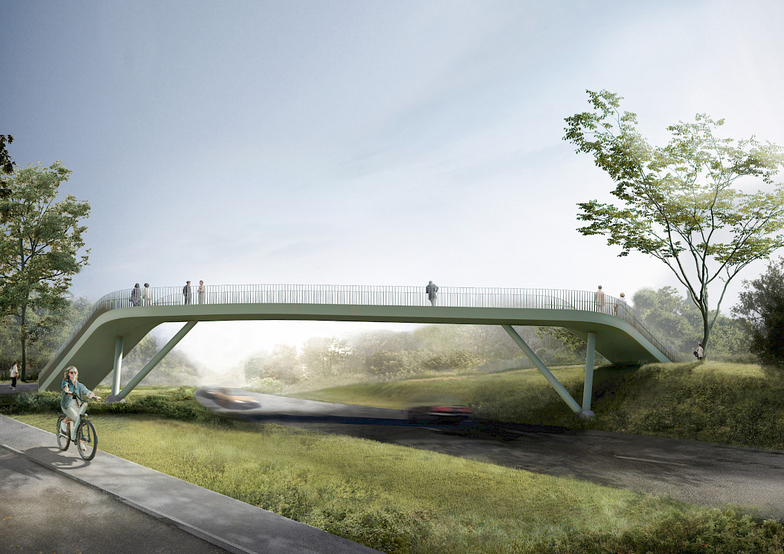 Fußgängerperspektive, © Leonhardt, Andrä und Partner Beratende Ingenieure VBI AG / SCHOYERER ARCHITEKTEN_SYRA