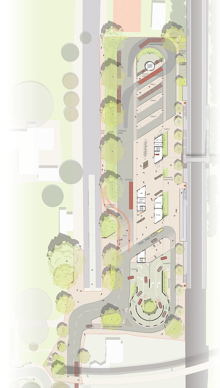 Lageplan/Grundriss Erdgeschoss, SYRA zusammen mit BAl - Bierbaum.Aichele.landschaftsarchitekten