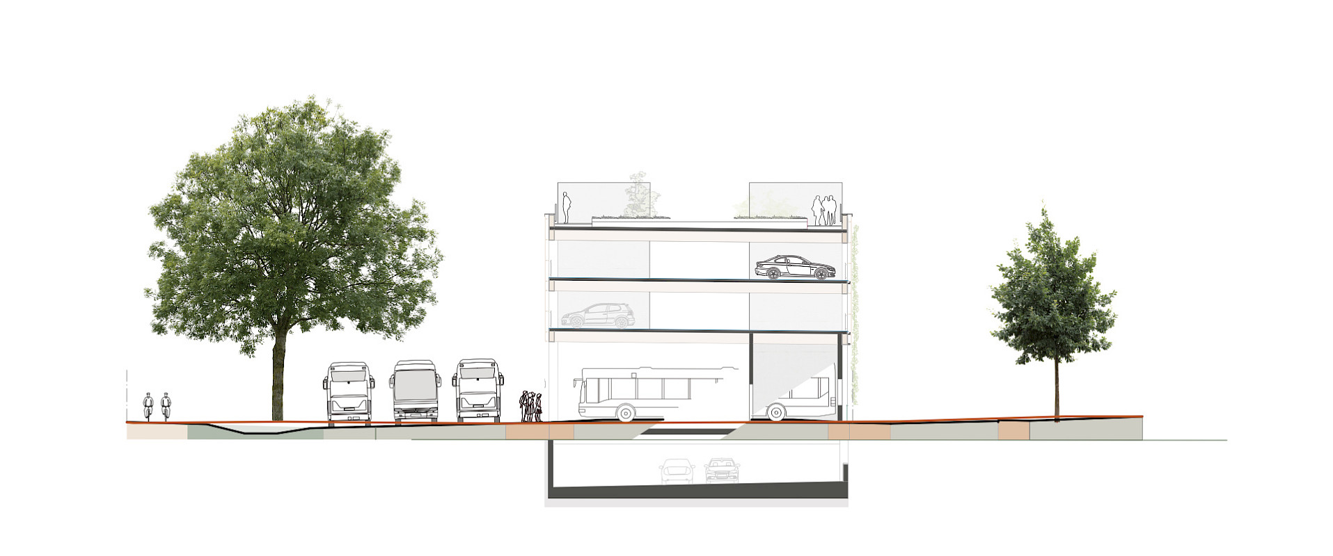 Querschnitt, SYRA zusammen mit BAl - Bierbaum.Aichele.landschaftsarchitekten