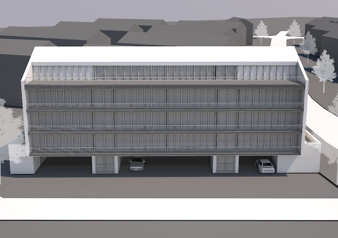 Vogelperspektive von Süd-West