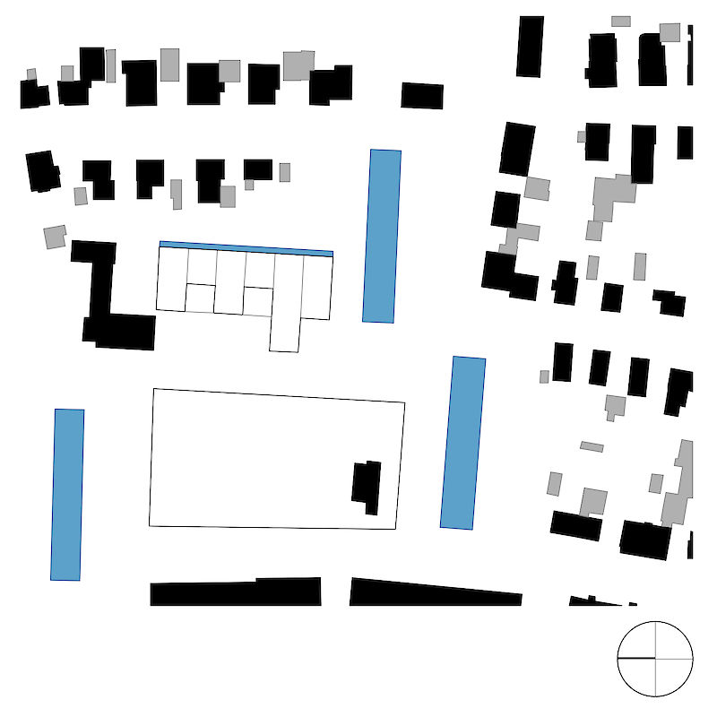 Maßstab B - Übertragen des Maßstabs der Langhäuser auf den Entwurf
