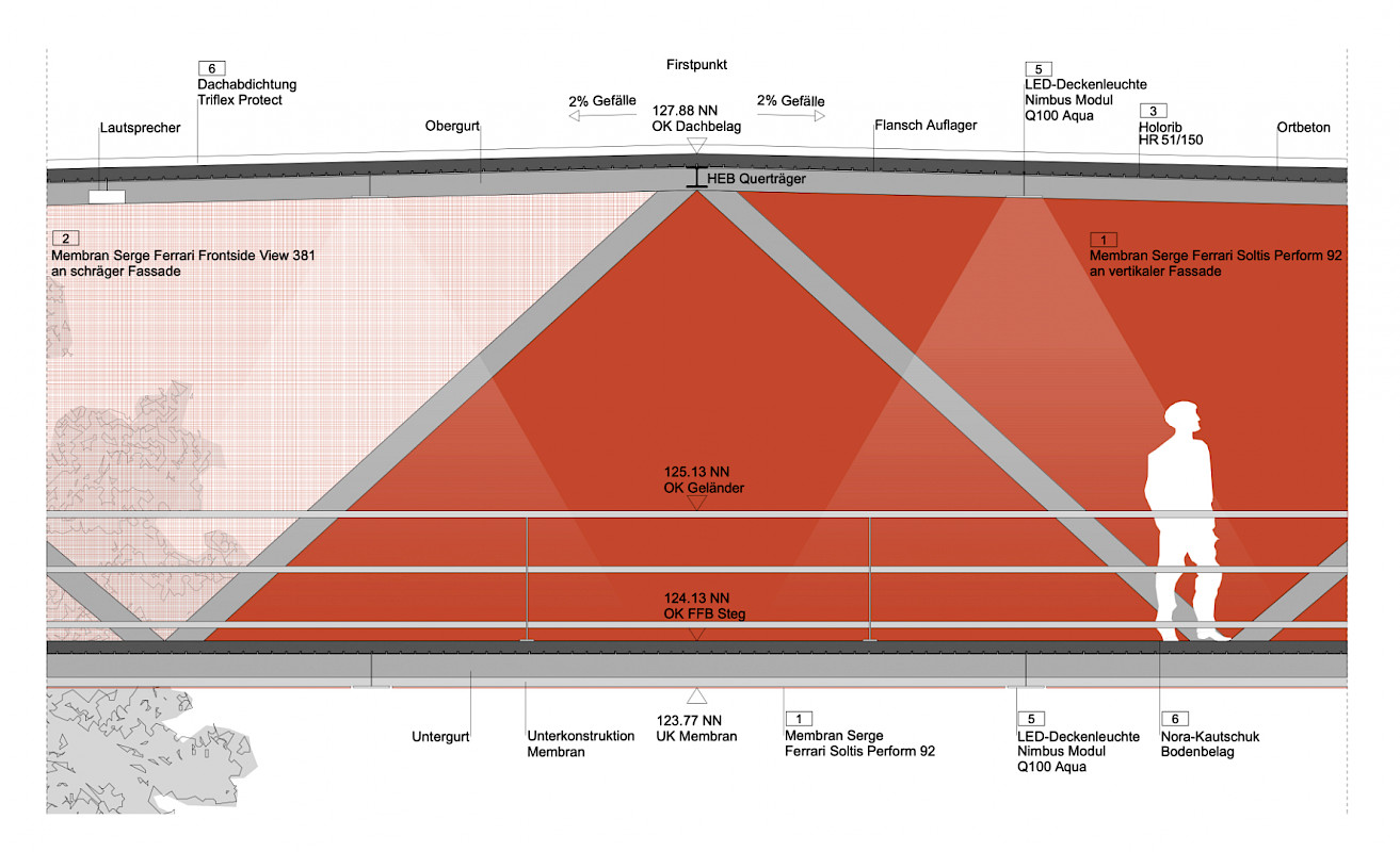 Längsschnitt 2 © Leonhardt, Andrä und Partner Beratende Ingenieure VBI AG / SCHOYERER